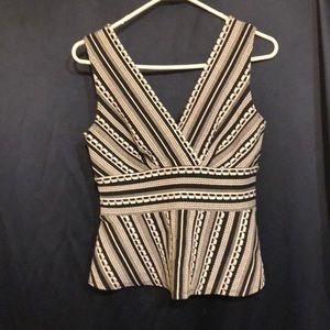 Anthropologie Black And White Top. Size Small.